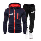 Tracksuit Men Two Pieces Set Mens Sportswear Male Jacket Hoodie And Pants Sweatsuit Clothes Ropa Hombre 2020 New Plus Size S-3XL